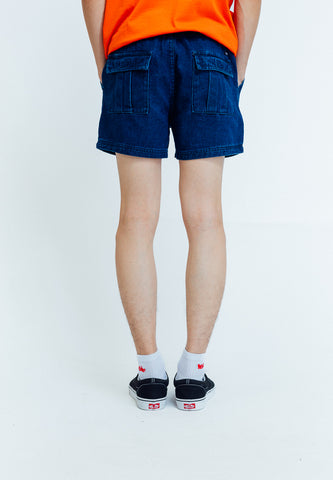 Mossimo Lorenz Indigo Denim Cargo Shorts