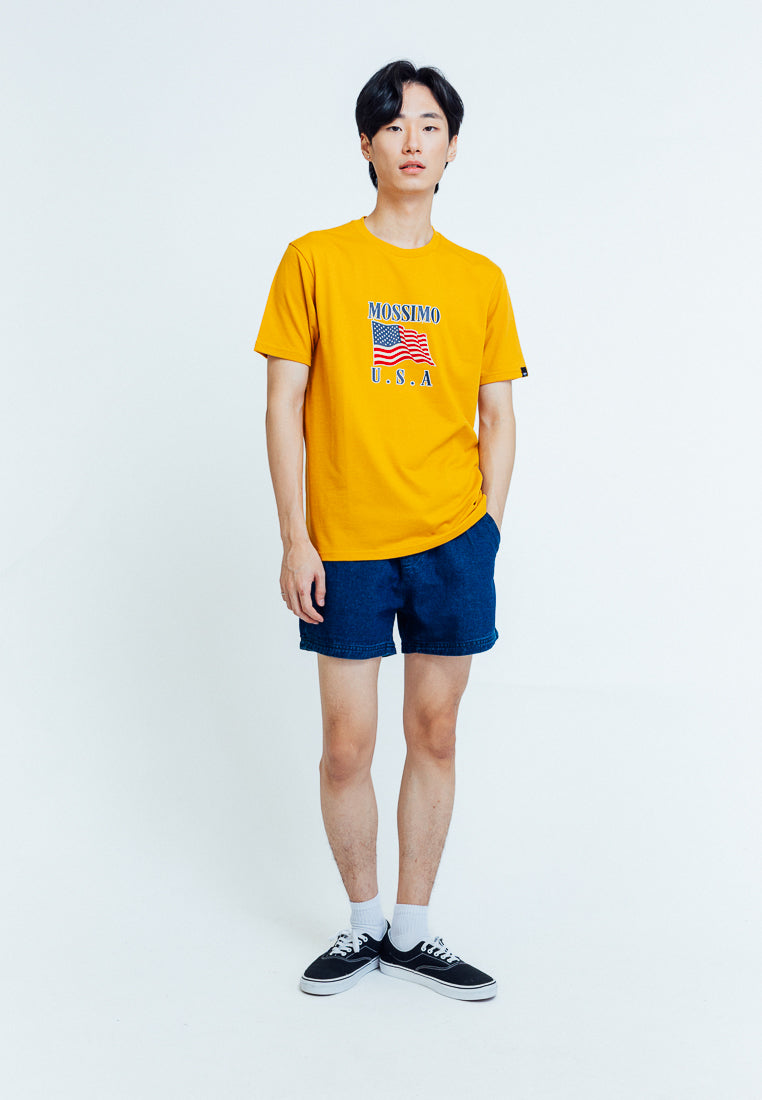 Mossimo Joel Mustard Yellow Classic Fit Tee