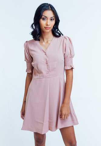 Mossimo Madison Pink V Neck A Line Dress