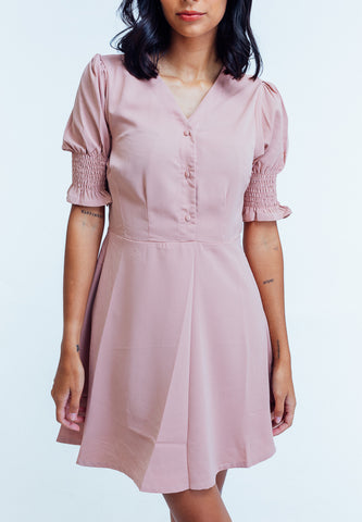 Mossimo Madison Pink V Neck A Line Dress