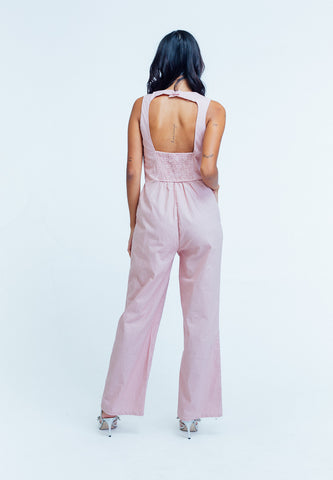 Mossimo Mylene Evesand Square Neck Open Back Jumpsuit