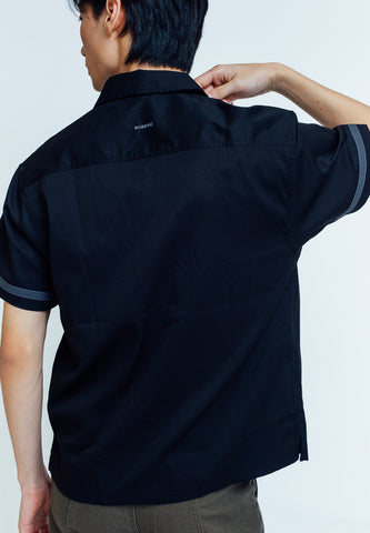 Mossimo Erwin Black Comfort Fit Short Sleeve Top