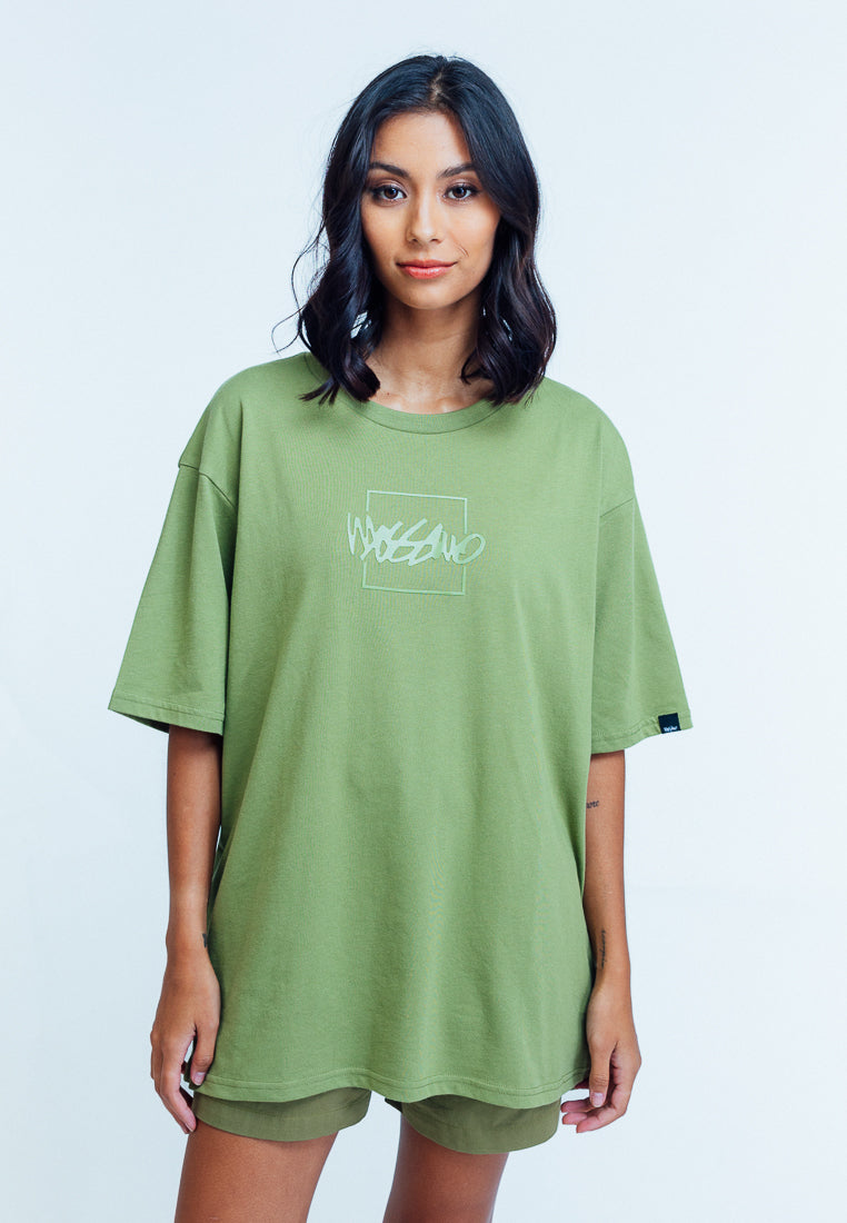 Mossimo Luisa Iguana Green Oversized Fit Tee