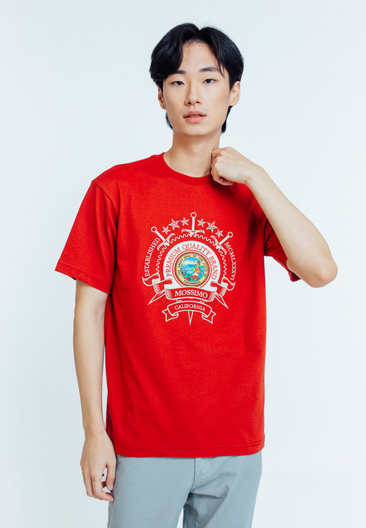 Mossimo Luiz Red Premium Comfort Fit Tee