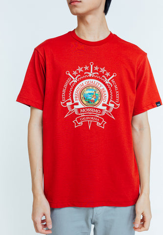 Mossimo Luiz Red Premium Comfort Fit Tee