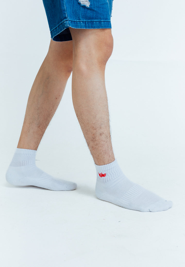 Mossimo Socks- White Unisex Quarter Sports Socks (3 in 1 Pack)