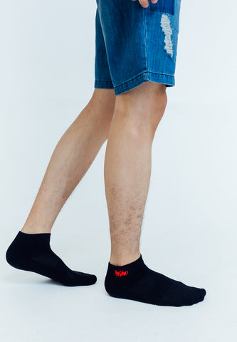 Mossimo Socks- Black Unisex Ankle Sports Socks (3 in 1 Pack)