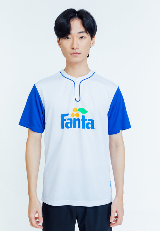 Mossimo Christopher White Fanta Comfort Fit Baseball Shirt