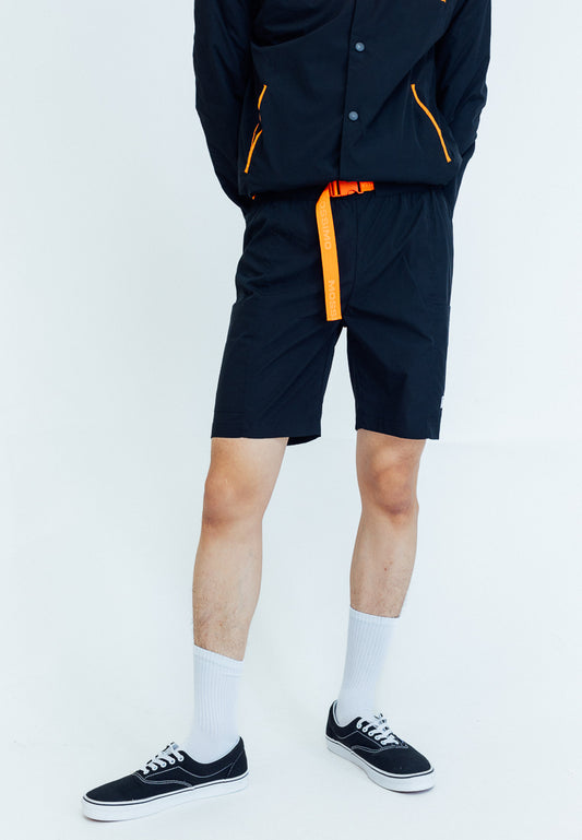 Mossimo Edric Black Fanta Regular Mid Shorts