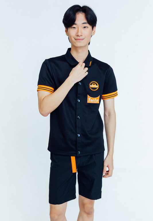 Mossimo Tony Black Fanta Classic Fit Polo Shirt