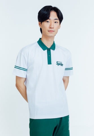 Mossimo Robbie White Green Sprite Urban Fit Polo Shirt