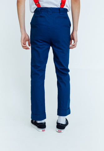 Mossimo Navy Blue Gekko  Straight Cut Trousers with Detachable Suspenders