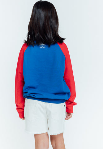 Mossimo Kids Blue Red Sesame Street Raglan Pullover