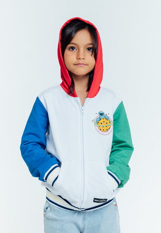 Mossimo Kids White Sesame Street Hoodie Jacket with Zipper