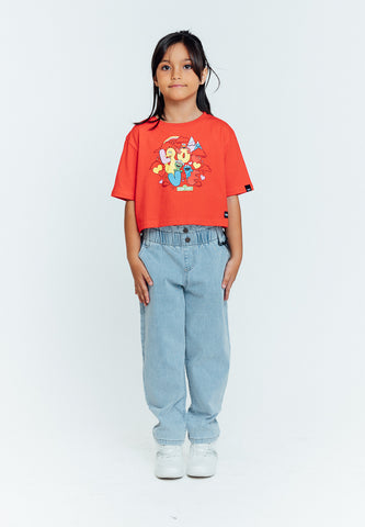 Mossimo Kids Red Sesame Street Crop Tshirt