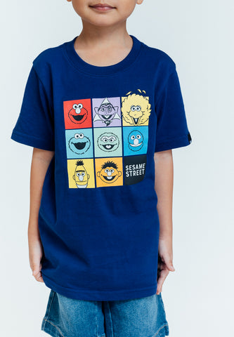 Mossimo Kids Navy Blue Sesame Street Printed Tshirt