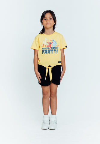 Mossimo Kids yellow Sesame Street Knot Front Shirt