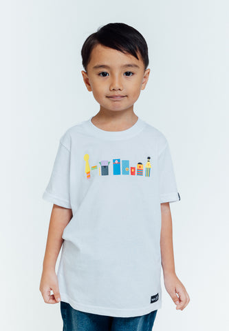 Mossimo Kids White Sesame Street with Flat Print Tshirt