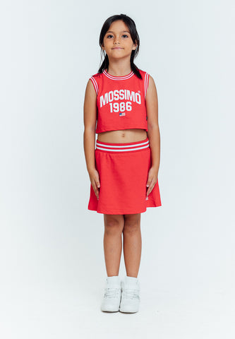 Mossimo Kids Cailyn Red Varsity Tank Top and Skater Skirt