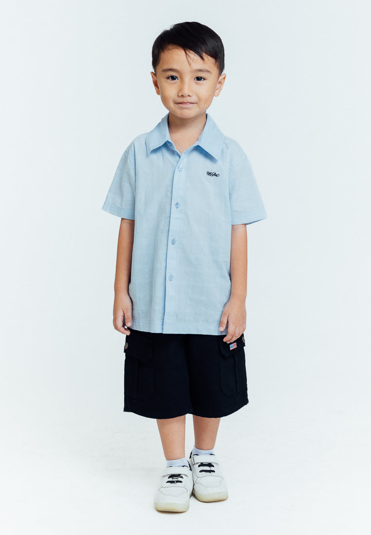 Mossimo Kids Coby Skyway Blue Short Sleeves Polo