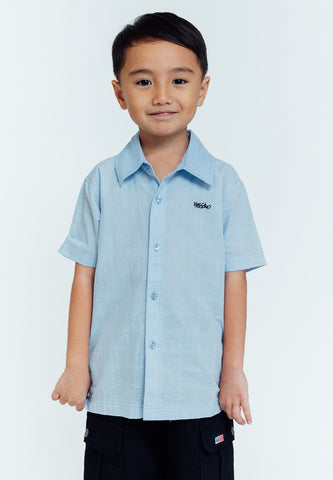 Mossimo Kids Coby Skyway Blue Short Sleeves Polo