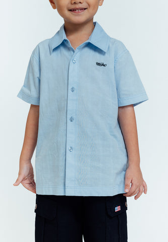 Mossimo Kids Coby Skyway Blue Short Sleeves Polo