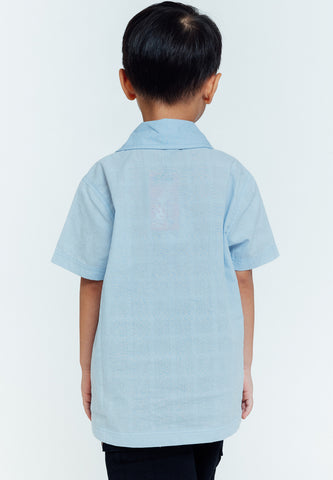 Mossimo Kids Coby Skyway Blue Short Sleeves Polo