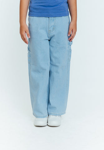 Mossimo Kids Jacky Light Blue Wide Leg Carpenter Jeans