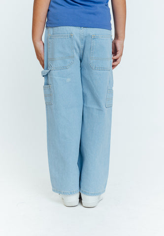 Mossimo Kids Jacky Light Blue Wide Leg Carpenter Jeans