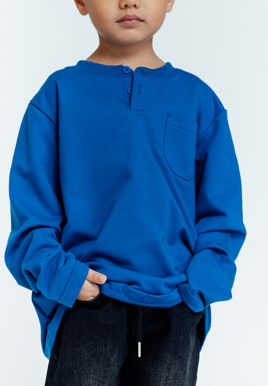 Mossimo Kids Dustin Amparo Blue Long Sleeve Shirt