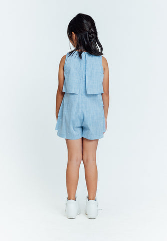 Mossimo Kids Nicka Light Blue Frill Layered Romper