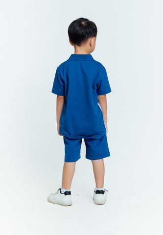 Mossimo Kids Duke Amparo Blue Polo Shirt and Shorts Set