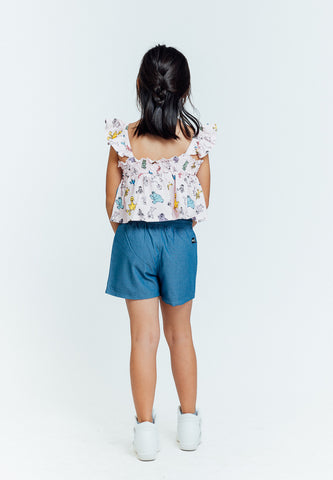 Mossimo Kids Pink Blue Sesame Street Top and Short Set