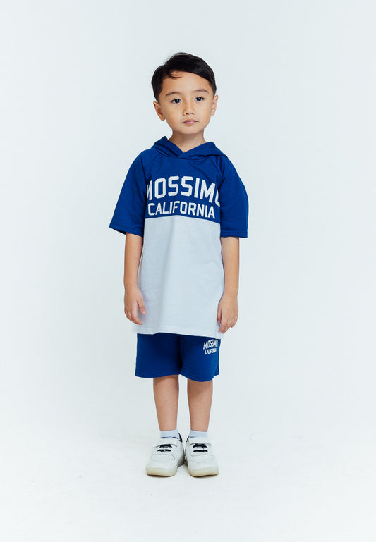 Mossimo Kids Drake Blue White Hoodie and Shorts Set