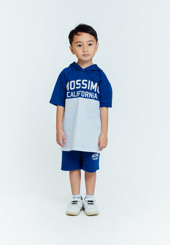 Mossimo Kids Drake Blue White Hoodie and Shorts Set