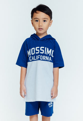 Mossimo Kids Drake Blue White Hoodie and Shorts Set