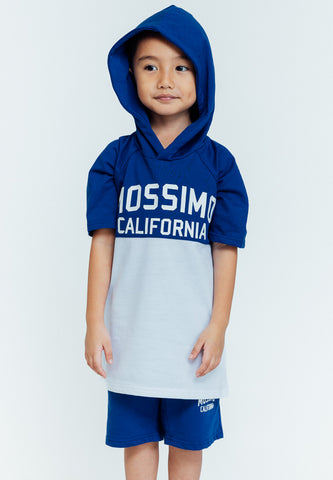 Mossimo Kids Drake Blue White Hoodie and Shorts Set