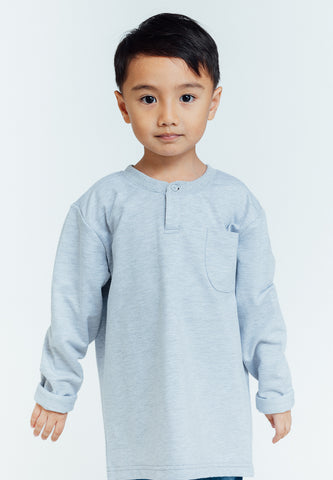 Mossimo Kids Dustin Heather Gray Long Sleeve Shirt