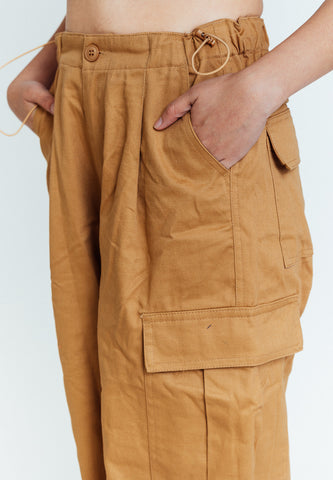 Mossimo Max Khaki Mid Waist Unisex Parachute Pants