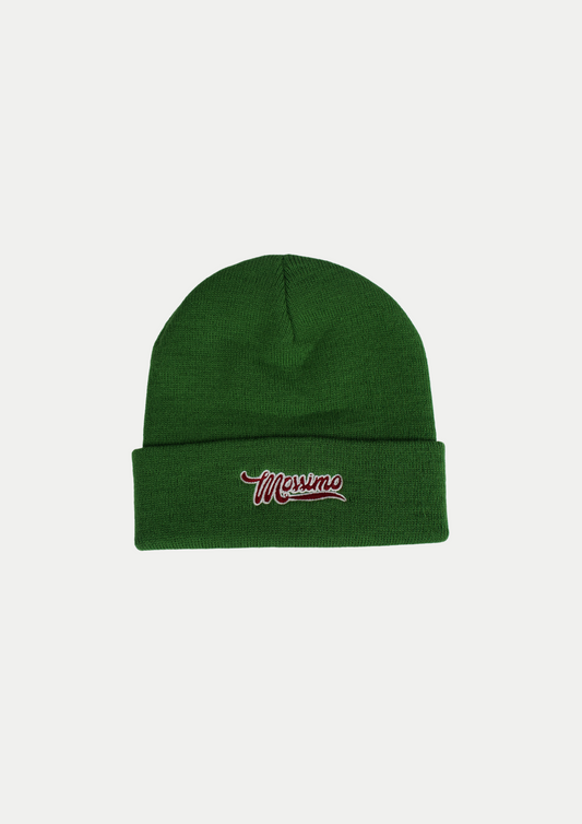 Mossimo Lime Beanie Hat with Embroidery