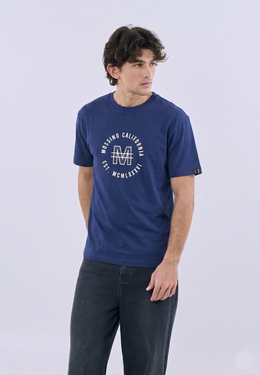 Mossimo John Blue Modern Fit Tee For Men
