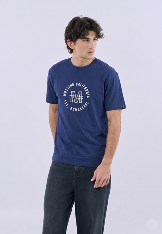 Mossimo John Blue Modern Fit Tee For Men