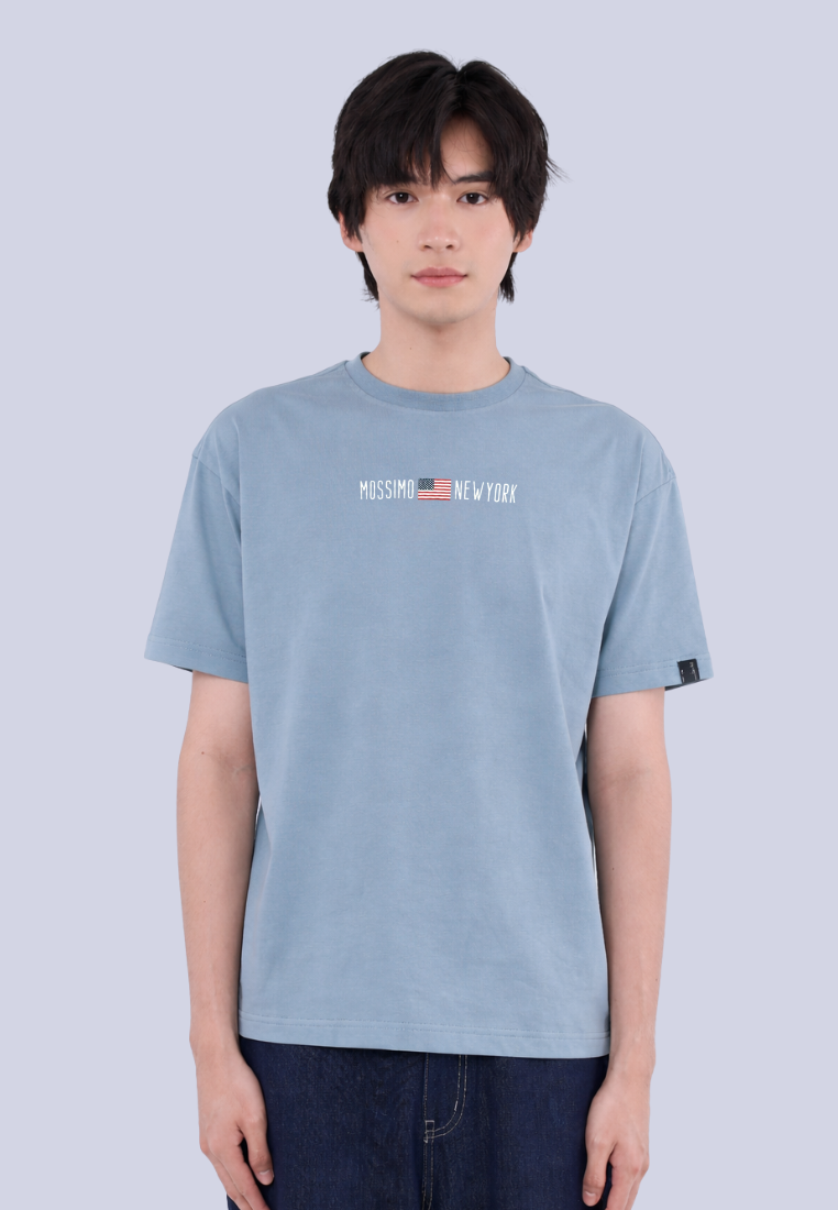 Mossimo Samuel Blue Urban Fit Tee For Men