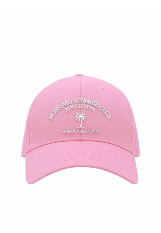 Mossimo Pink Unisex Summer Club Baseball Cap with Embroidery