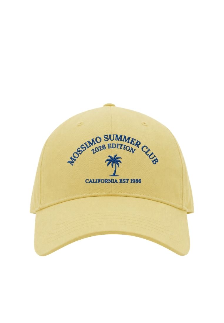 Mossimo Yellow Unisex Summer Club Baseball Cap with Embroidery