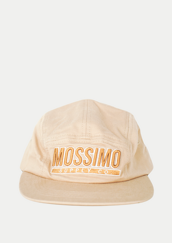 Mossimo Beige Panel Cap with Embroidery