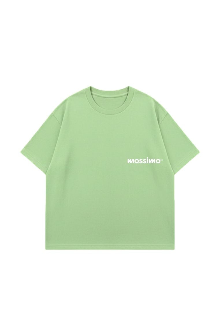 Mossimo Light Green Unisex Club Cropped Fit Tee For Men For Women