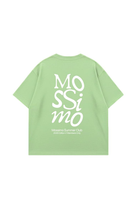 Mossimo Light Green Unisex Club Cropped Fit Tee For Men For Women