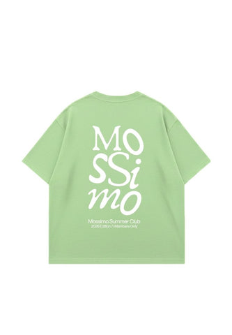 Mossimo Light Green Unisex Club Cropped Fit Tee For Men For Women