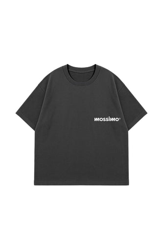 Mossimo Black Unisex Club Cropped Fit Tee For Men For Women